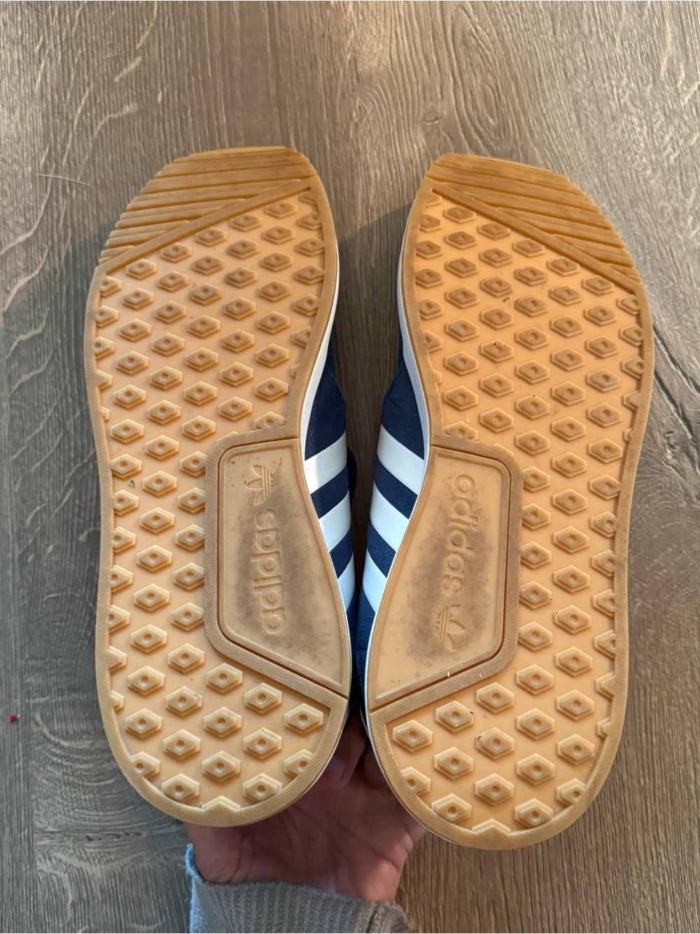 adidas Men's Navy and White Athletic Sneakers - Picture 8 of 8